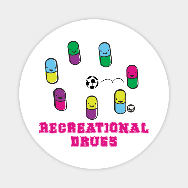 RECREATIONAL DRUGS Magnet by toddgoldmanart